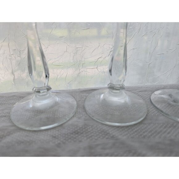 Set Of 3 Zweisel President Crystal Cut Glass Wine Goblets - Picture 9 of 9